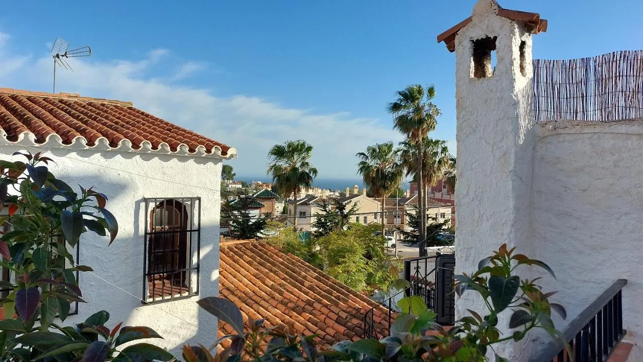 New Boho Home With Balcony, Private Garden And Communal Pool Nerja Spanyolország
